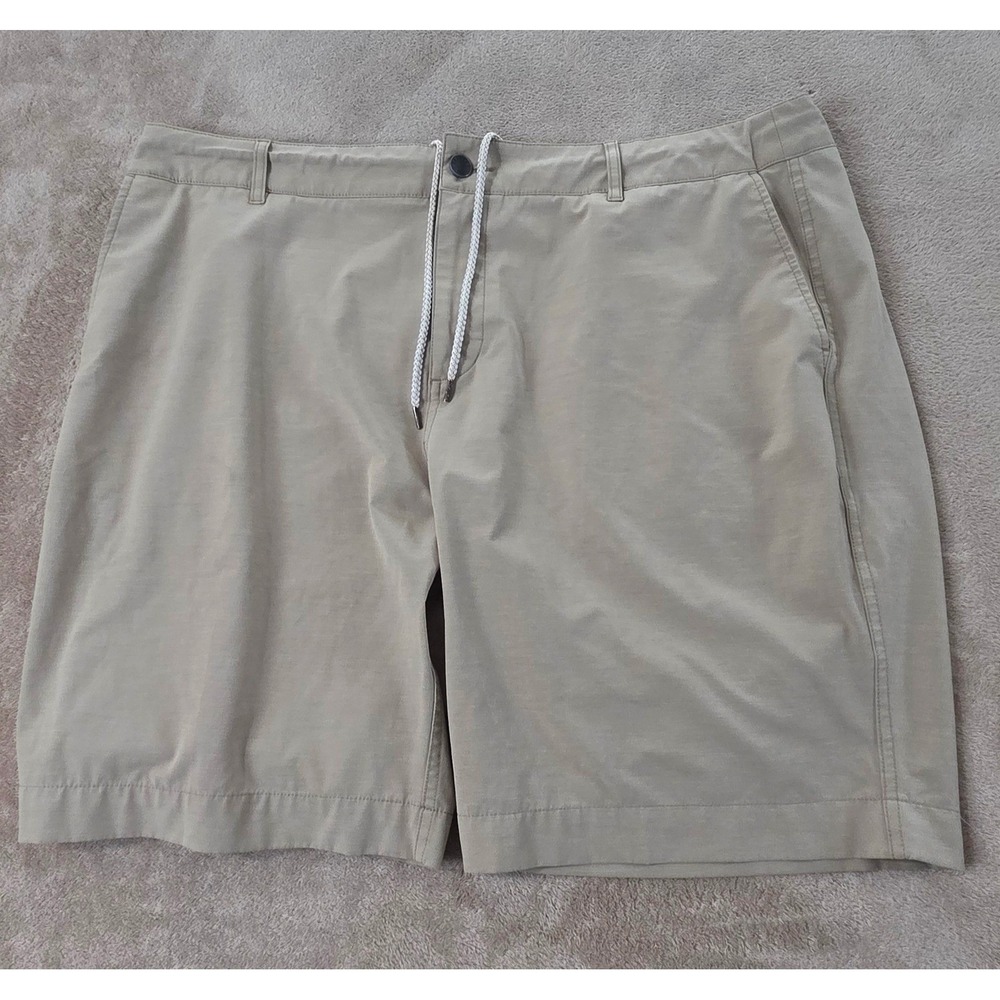 Faherty All Day Shorts Men's 40 beige Stretch Chino Drawstring Casual MSC0012